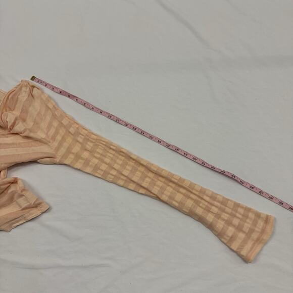 Vtg Y2K Ella Moss Cowl Neck Top M Ruched Office Siren Extra Long Sleeve Layering - Picture 8 of 9